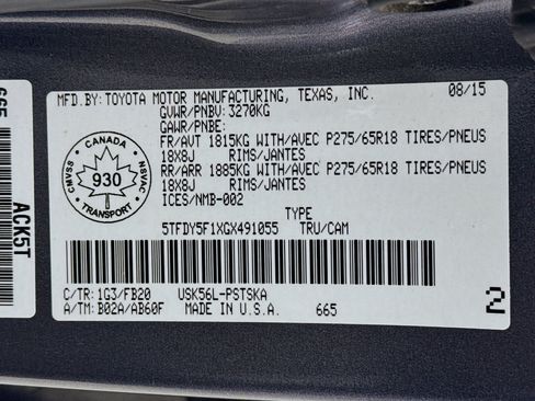 Used 2016 Toyota Tundra SR5 AWD/4WD image 32
