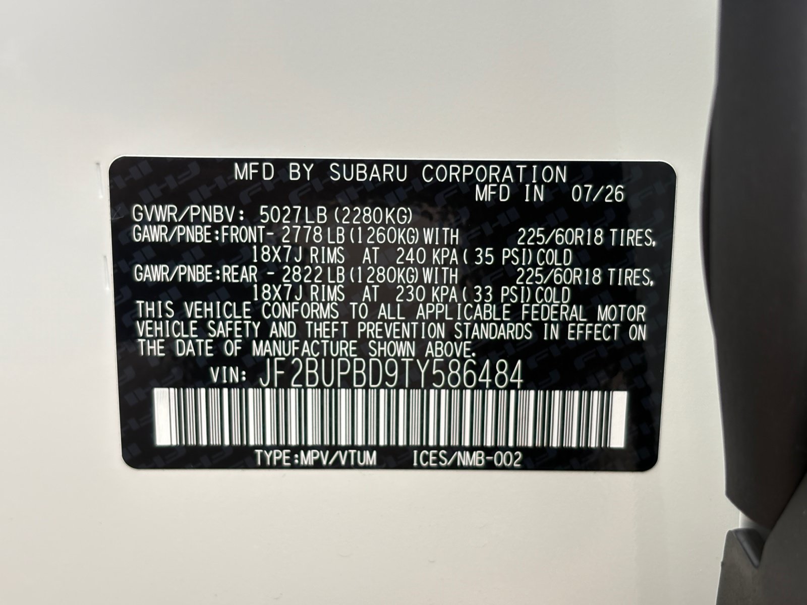New 2026 Subaru Outback Premium AWD/4WD image 40
