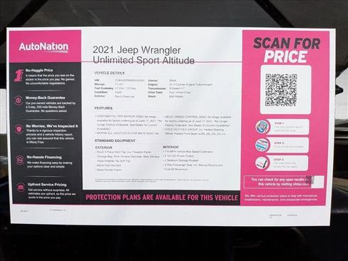 Used 2021 Jeep Wrangler Unlimited Sport AWD/4WD image 22