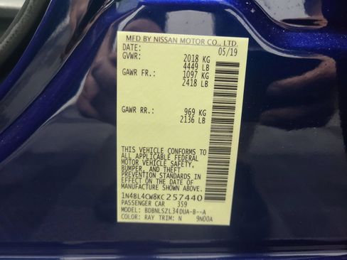 Used 2019 Nissan Altima 2.5 SR AWD/4WD image 3