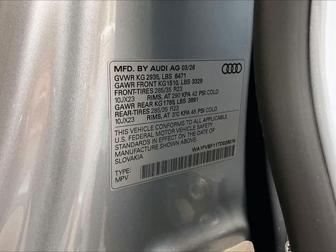 Certified 2026 Audi Q8 Prestige AWD/4WD image 33