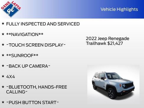 Used 2022 Jeep Renegade Trailhawk AWD/4WD image 31