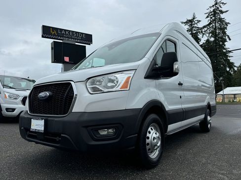 Used 2021 Ford Transit 350 148 High Roof Extended AWD w/ Load Area Protection Package image 1