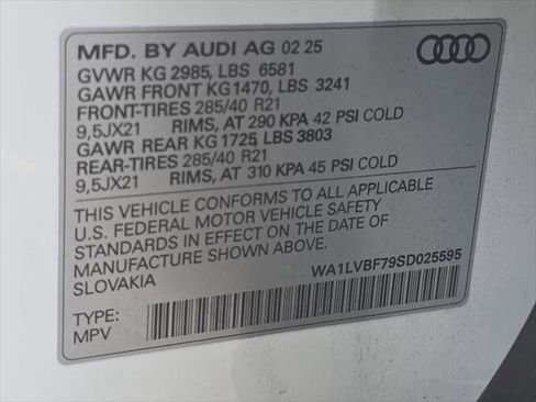 Certified 2025 Audi Q7 2.0T Premium Plus w/ Premium Plus Package AWD/4WD image 31