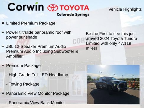 Used 2024 Toyota Tundra Limited AWD/4WD image 4