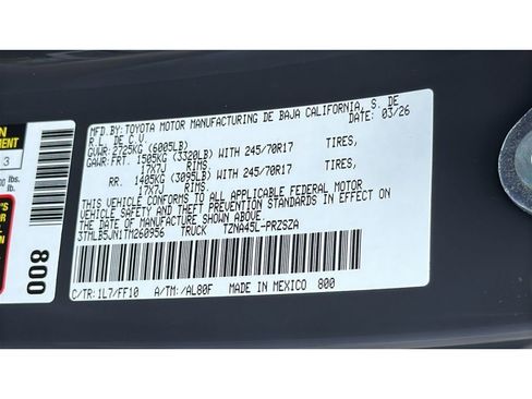 New 2026 Toyota Tacoma SR5 AWD/4WD image 29