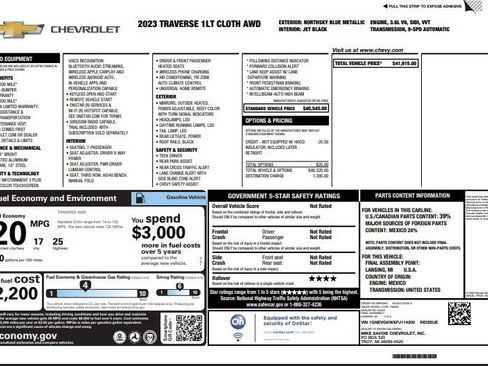 Used 2023 Chevrolet Traverse LT image 4