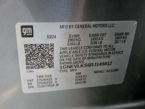 Certified 2024 Chevrolet Traverse RS AWD/4WD image 40