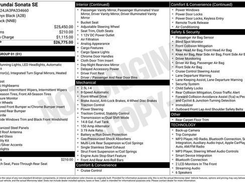 Used 2023 Hyundai Sonata SE FWD image 3