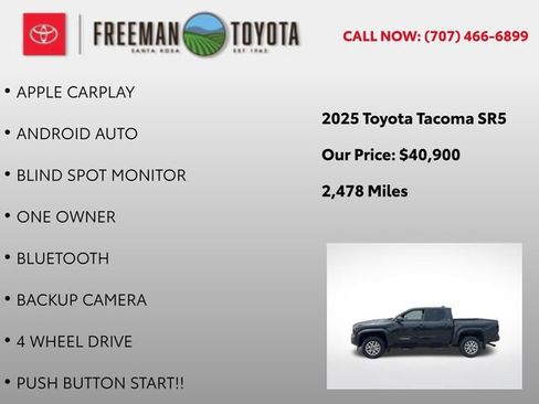 Used 2025 Toyota Tacoma SR5 AWD/4WD image 5