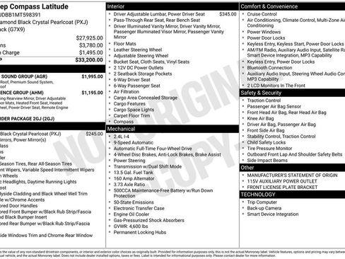 Used 2021 Jeep Compass Latitude w/ Sun and Sound Group image 31