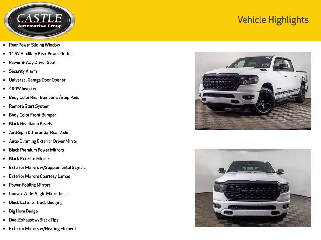 Used 2022 RAM 1500 Big Horn AWD/4WD image 16