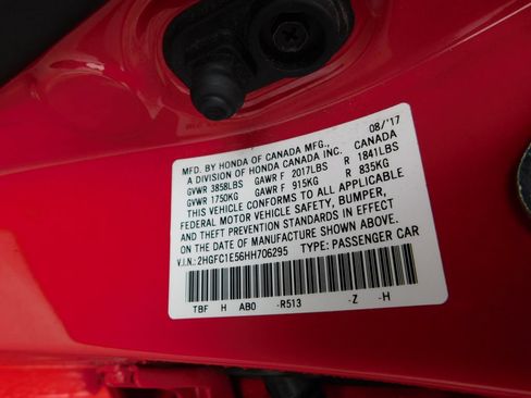 Certified 2017 Honda Civic Si image 9