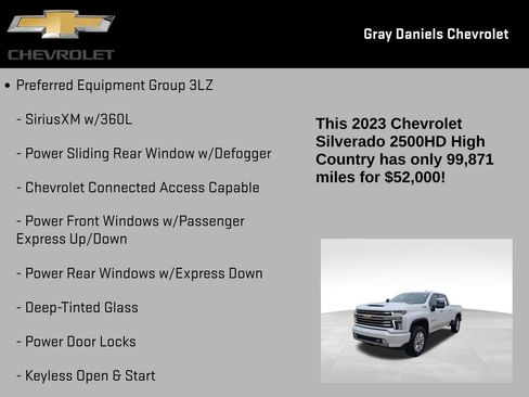 Certified 2023 Chevrolet Silverado 2500 High Country w/ Z71 Off-Road Package image 16