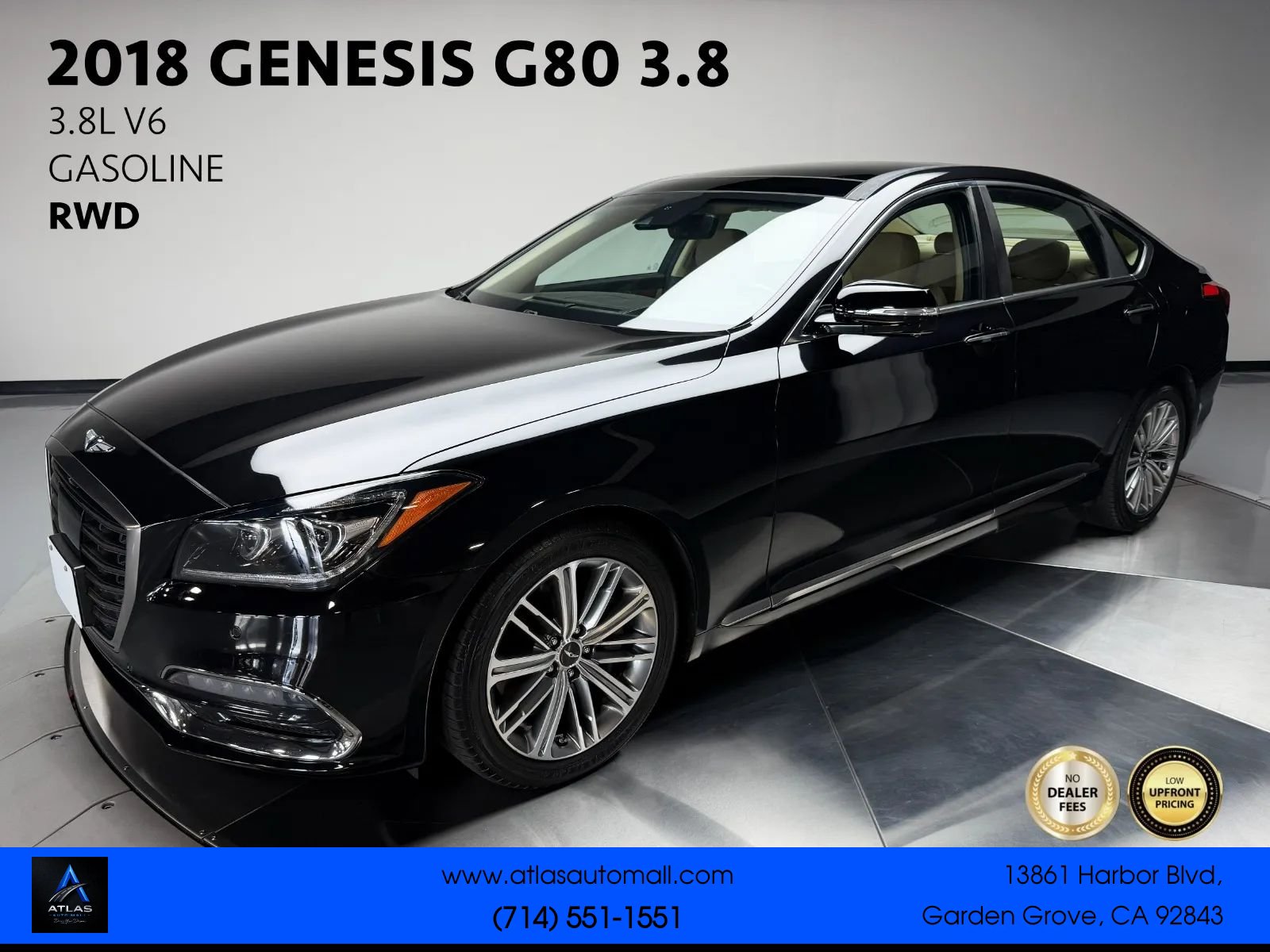 Used 2018 Genesis G80 3.8 w/ Option Group 03 RWD image 1