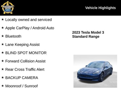 Used 2023 Tesla Model 3 Standard Range RWD image 2