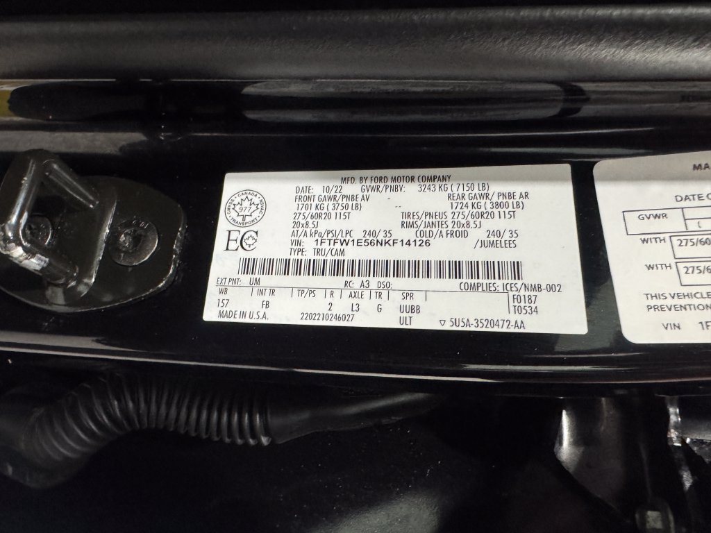 Used 2022 Ford F150 XLT w/ Equipment Group 302A High AWD/4WD image 41