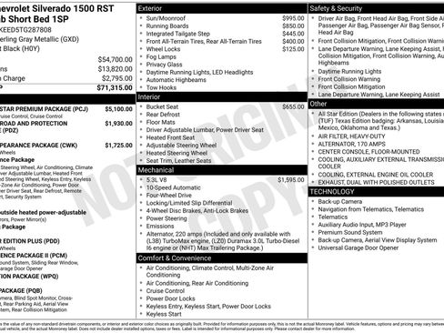 New 2026 Chevrolet Silverado 1500 RST w/ RST All Star Premium Package image 3