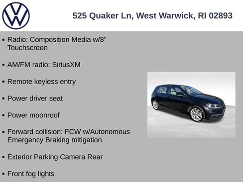 Certified 2019 Volkswagen Golf SE w/ Driver Assistance Package image 12