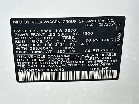 New 2026 Volkswagen Atlas Peak Edition AWD/4WD image 36
