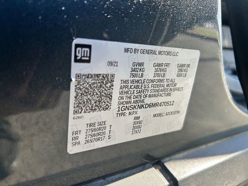 Used 2021 Chevrolet Tahoe LT w/ Rear Media and Nav Package image 34