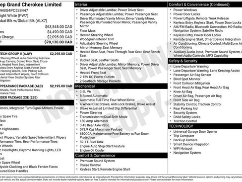 Used 2023 Jeep Grand Cherokee Limited w/ Luxury Tech Group II image 14