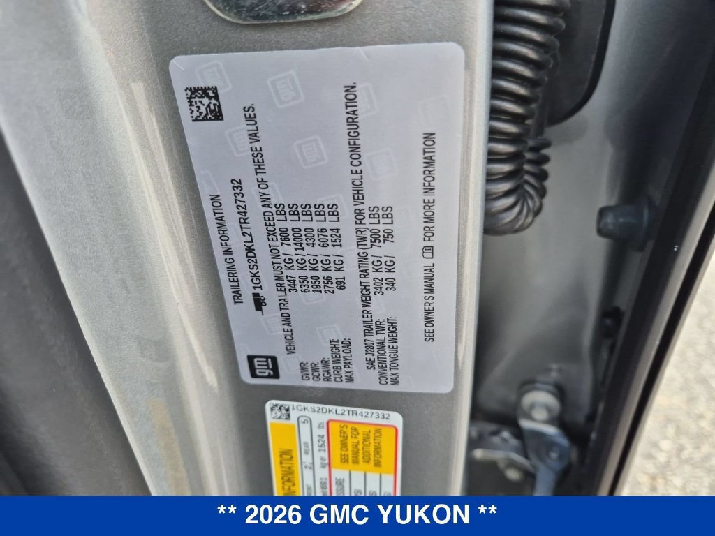 New 2026 GMC Yukon Denali w/ Sun & Power Step Package AWD/4WD image 34