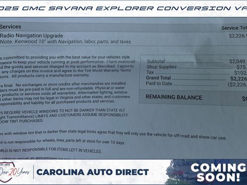 Used 2025 GMC Savana 2500 Extended w/ Driver Convenience Package RWD image 6