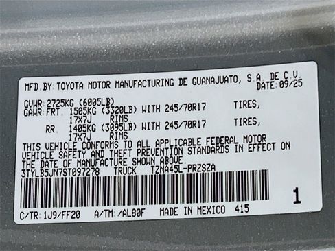 New 2025 Toyota Tacoma SR5 image 26