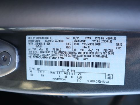 New 2026 Ford Escape ST-Line w/ Tech Pack #1 image 11