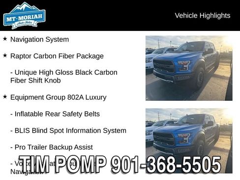 Used 2020 Ford F150 Raptor w/ Equipment Group 802A Luxury AWD/4WD image 4