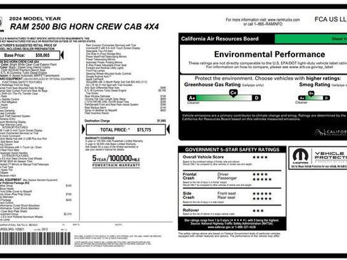 Used 2024 RAM 2500 Big Horn w/ Off Road Package AWD/4WD image 54