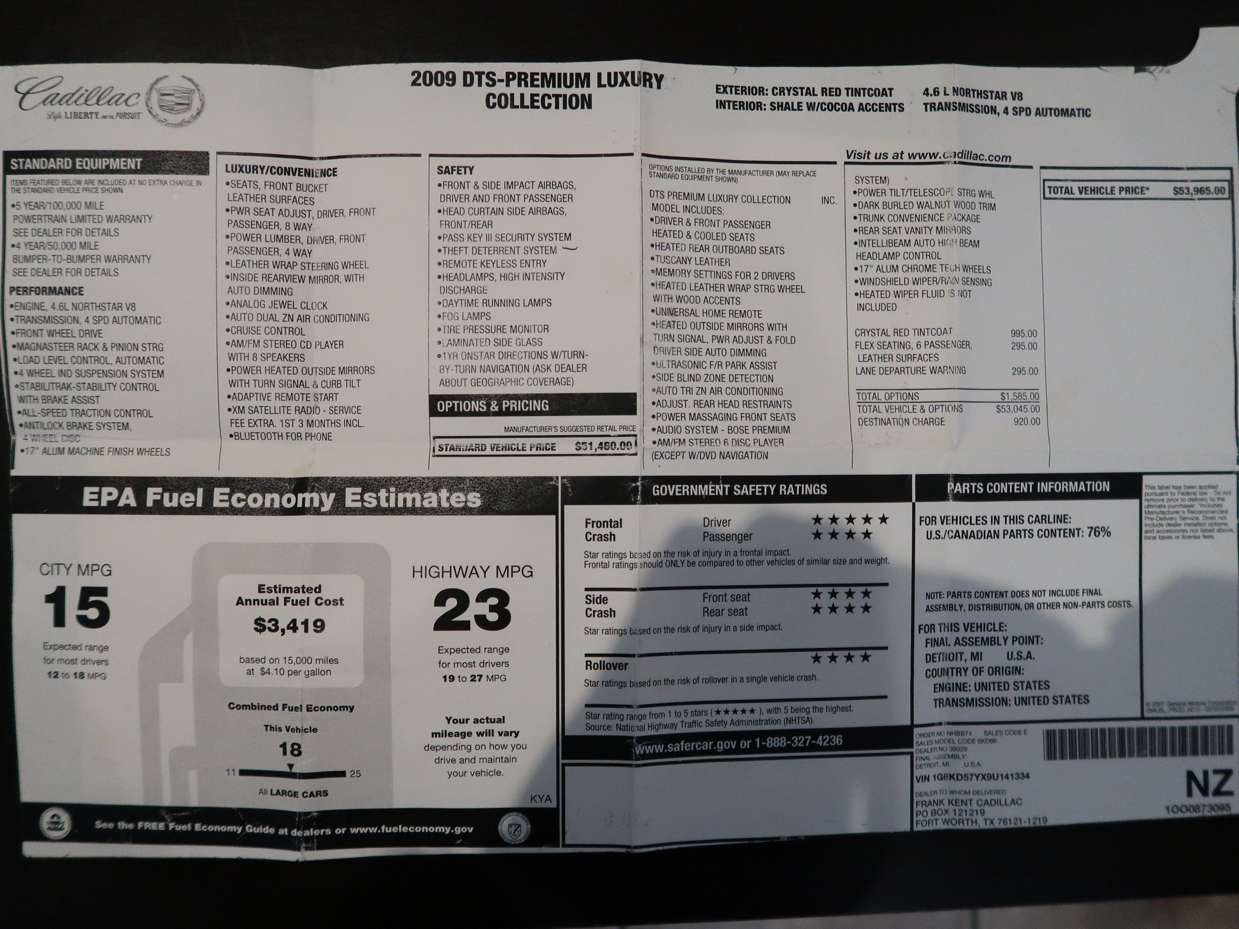 Used 2009 Cadillac DTS FWD image 26