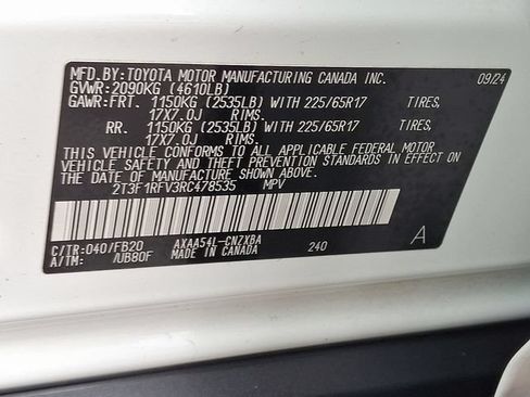 Used 2024 Toyota RAV4 LE AWD/4WD image 26