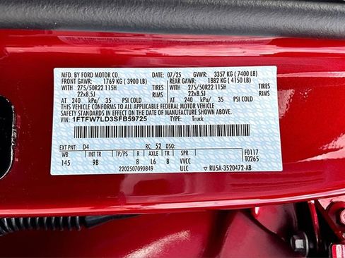 New 2025 Ford F150 Platinum w/ Equipment Group 702A High image 13