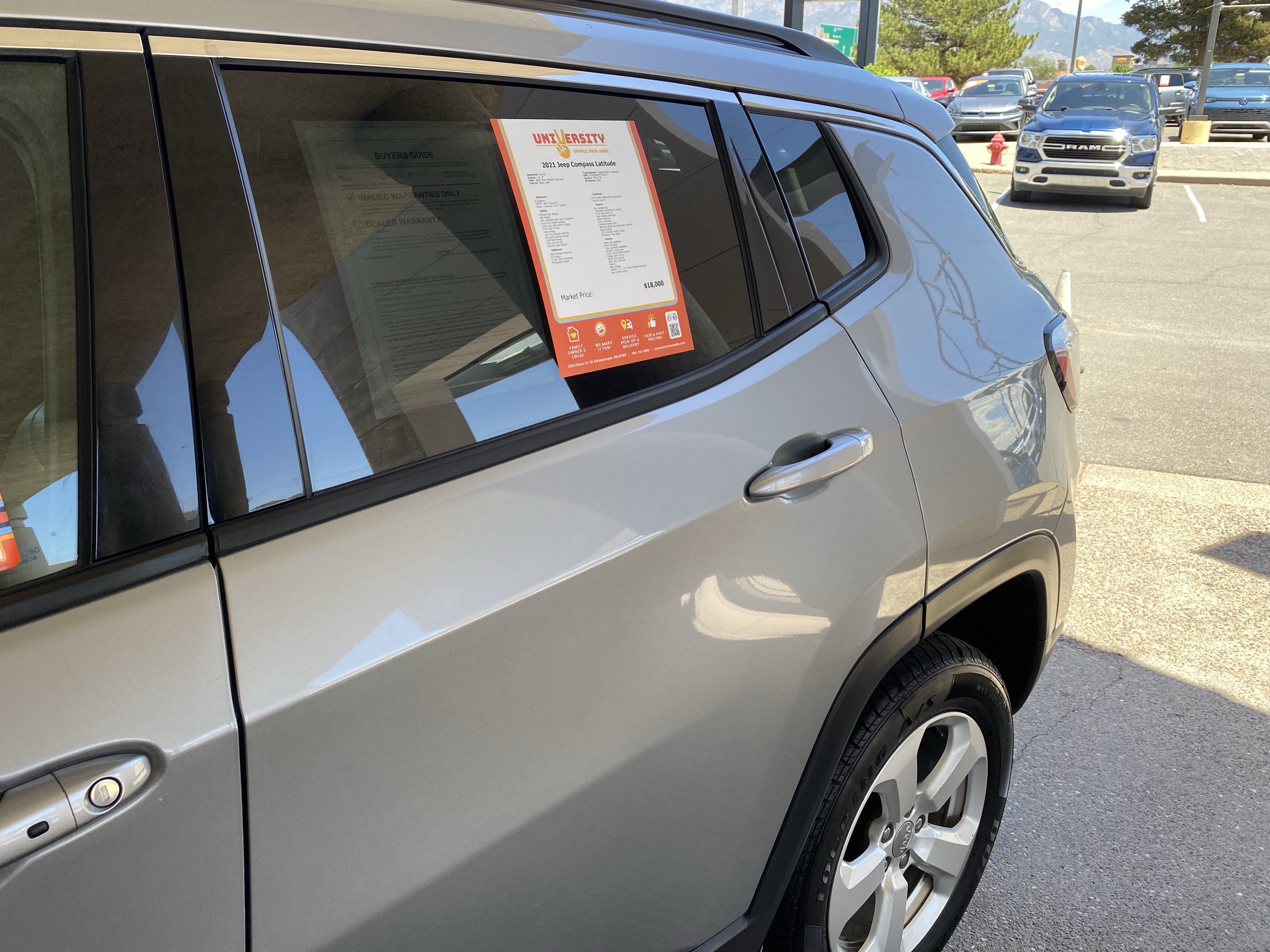 Used 2021 Jeep Compass Latitude w/ Convenience Group AWD/4WD image 60