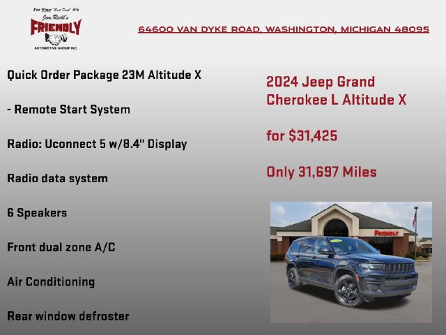 Used 2024 Jeep Grand Cherokee L Altitude AWD/4WD image 15
