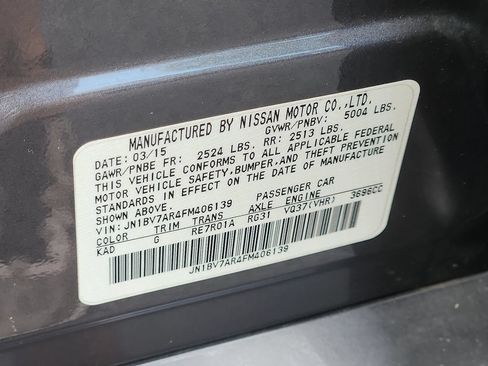 Used 2015 INFINITI Q50 AWD w/ Moonroof Package image 28