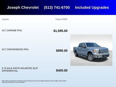 Used 2012 Ford F150 XLT w/ XLT Chrome Pkg RWD image 5