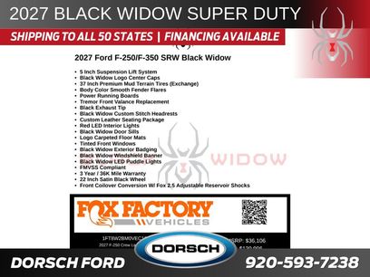 New 2027 Ford F250 Lariat w/ Black Appearance Package