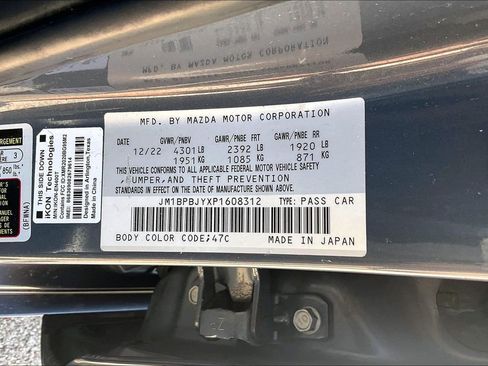 Used 2023 MAZDA MAZDA3 AWD 2.5 Turbo Hatchback image 32
