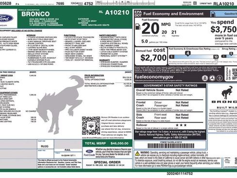 Certified 2024 Ford Bronco Big Bend AWD/4WD image 37