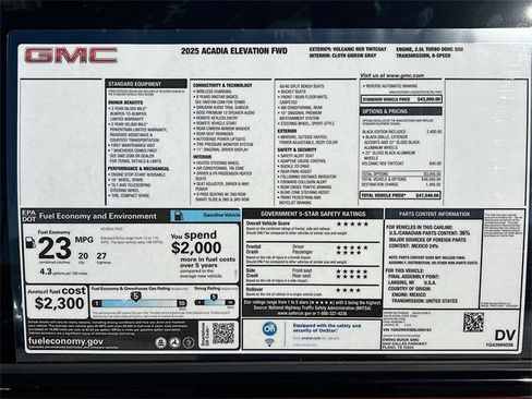 New 2025 GMC Acadia Elevation w/ Black Edition image 21