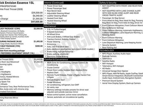 Used 2023 Buick Envision Essence w/ Technology Package I AWD/4WD image 11