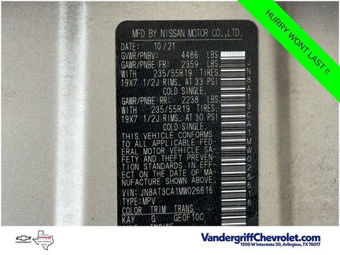 Used 2021 Nissan Rogue SL FWD image 26