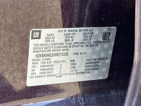 Used 2017 Chevrolet Suburban LT w/ LT Signature Package image 24