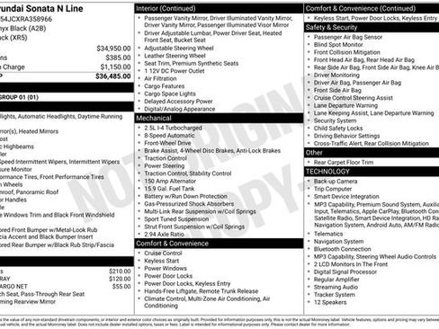 Certified 2024 Hyundai Sonata N Line FWD image 27