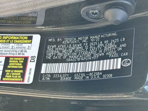 Used 2023 Lexus ES 350 w/ Premium Package image 41