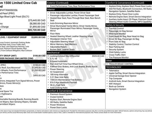 Used 2019 RAM 1500 Limited AWD/4WD image 25