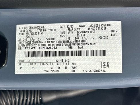 Used 2023 Ford F150 Lariat w/ Equipment Group 502A High AWD/4WD image 39